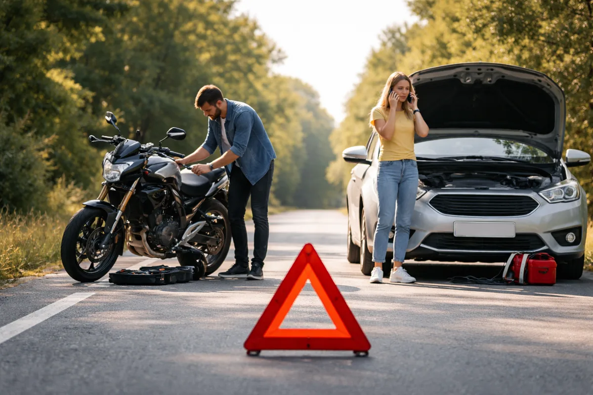 Comment résoudre efficacement les pannes de voiture et de moto sur la route