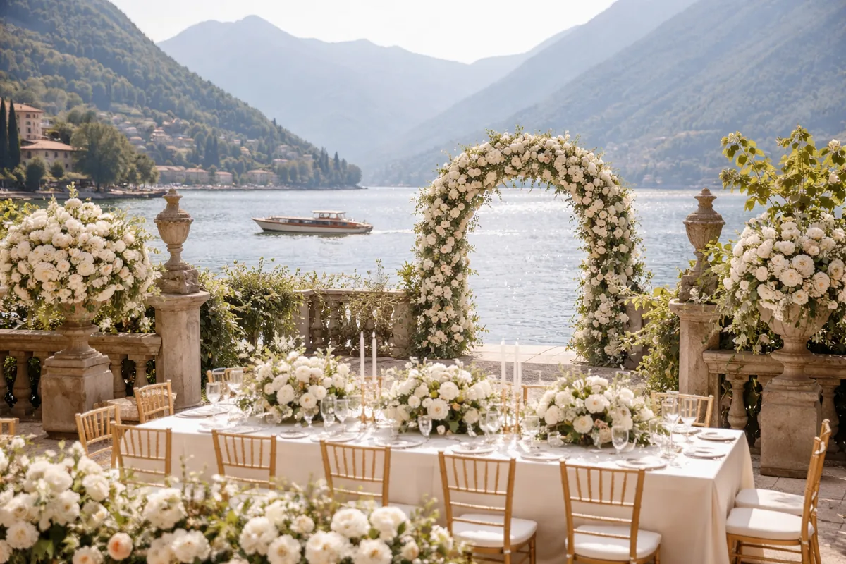 Comment choisir des fournisseurs pour un mariage sur mesure au lac de Côme