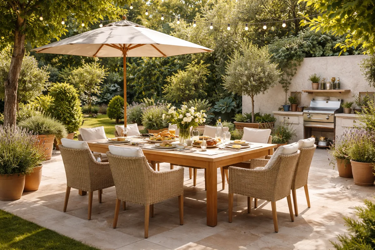 Comment aménager un coin repas dans votre jardin pour les repas en plein air